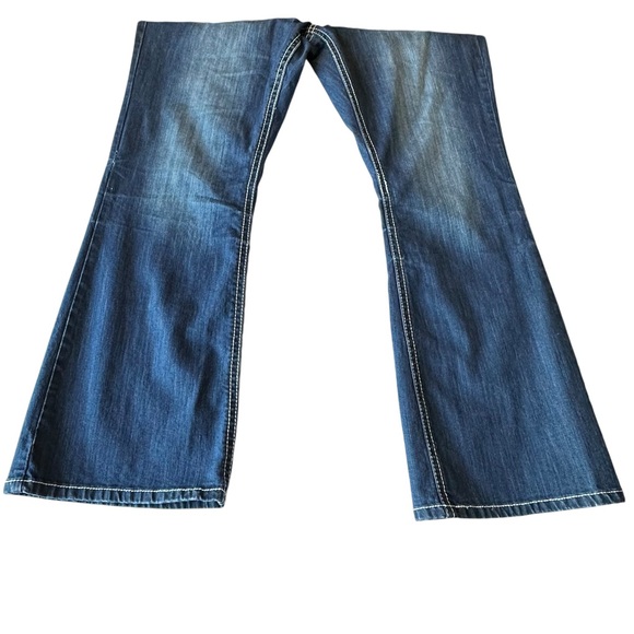 ZCO Womens Jeans Low Rise Bootcut Embellished Studded Embroidered Y2K Size 24 - Picture 6 of 16